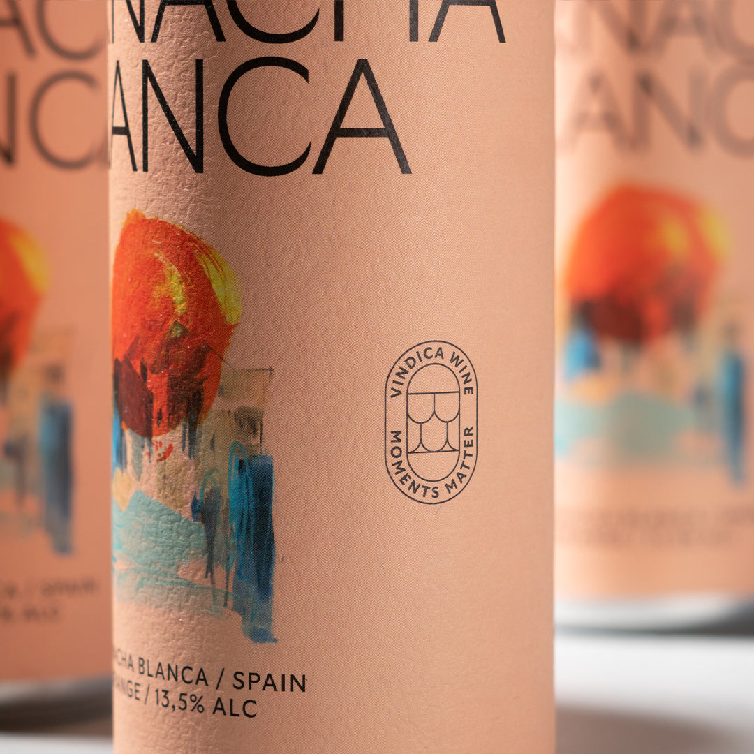 CO2 - Køb 2021 65% Garnacha Wine dåse - Vin Vindica på Blanca - Vindica Spar